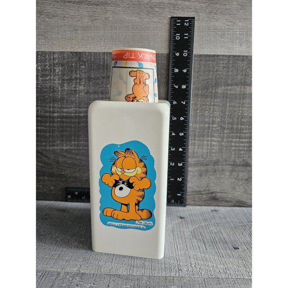 Other - Vintage Garfield Dixie Cup Pop-Up Dispenser Holds 5 oz with 8 Garfield Cups